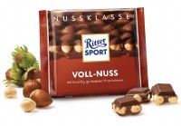Ritter Sport Alpine Milk Chocolate with Whole Hazelnuts 100g