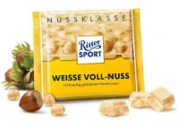 Ritter Sport Alpine Milk White Chocolate with Whole Hazelnuts 100g