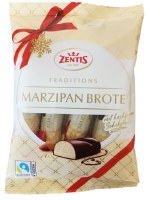 Zentis Traditions Marzipan Brote Marzipan Bars with Chocolate Coating 100g
