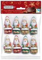 Riegelein Confiserie Milk Chocolate Santa Ornaments 100g