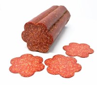 Additional picture of Pillers Black Kassel Picante Spicy Salami Flower Shape Approx. 2.6 lbs PLU 69 F