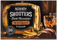 Roshen Dark Chocolate Shooters with Whiskey 150g