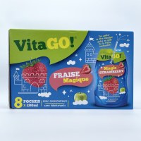 Soko VitaGo Strawberry Fruit Juice Pouches 8 pack