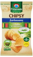 Przysnacki Sour Cream and Onion Ridged Chips 135g