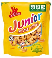 Lajkonik Junior Letter Crackers with Salt 120g