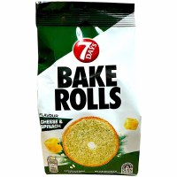7 Days Cheese & Spinach Flavored Bake Rolls 80g