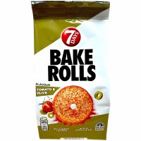 7 Days Tomato & Olive Flavored Bake Rolls 80g