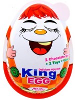 Imex Halal Giant King Surprise Chocolate Egg 40g