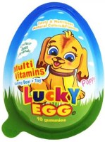 IMEX King Lucky Egg with Multivitamin Gummies and a Toy Halal 20g