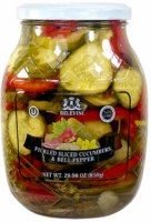 Belevini PIckled Sliced Cucumbers with Bell Peppers 850g