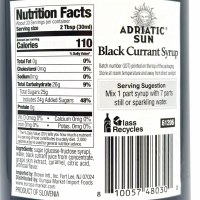 Additional picture of Adriatic Sun Black Currant Syrup 1L