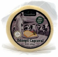 Carpathian Grass Fed Cows Milk Ibanesti Cascaval Cheese 16oz R