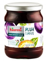 Raureni Pulm Compote No Sugar Added 520g