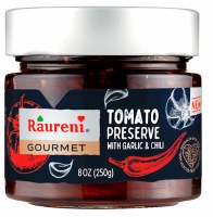 Raureni Gourmet Tomato Preserve with Garlic and Chili 8oz