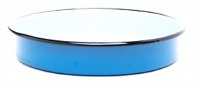 Metalac Round Blue and White Baking Pan 26cm Diameter