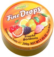 Woogie Fine Drops Mixed Fruit Flavored Hard Candy 200g