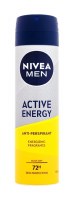 Nivea Men Active Energy 72 Hour Anti Perespirant Quick Dry Spray 150ml