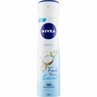 Nivea Deodorant Black and White Invisible Smooth Silk for women, spray 150  ml, Deodorants