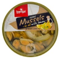 Banga Smoked Mussels in Oil with Lemon 120g