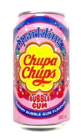 Chupa Chups Cherry and Bubble Gum Sparkling Soda 345ml Chupa Chups Cherry and Bubble Gum Sparkling Soda 345ml