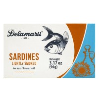 Delamaris Smoked Sardines in Sunflower Oil 90g