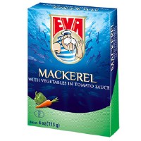 Eva Mackerel Fillets with Vegetables in Tomato Sauce 100g