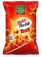 Funny Frisch Gold Fischli Fish Shaped Pretzels 100g Funny Frisch Gold Fischli Fish Shaped Pretzels 100g