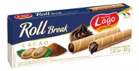 Gastone Lago Wafer Rolls with Chocolate Filling 80g