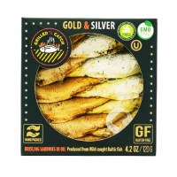 Grilled Catch Brisling Sardines in Oil Gold and Silver 120g