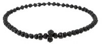 Handmade Orthodox Black Komboskini Prayer Rope with Black Beads