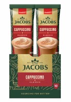 Jacobs 3 in 1 Classic Cappuccino Instant Coffee Packets 10 Count 187g