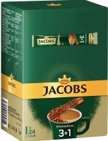Jacobs 3 in 1 Monarch Instant Coffee Packets 24 Count 360g