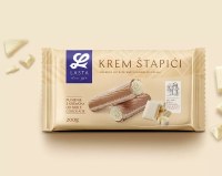 Lasta Wafer Sticks with White Chocolate Cream Filling 200g