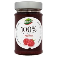 Lowicz 100 Percent Raspberry Jam 220g