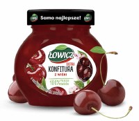 Lowicz Sour Cherry Extra Confiture Preserves 240g