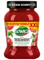 Lowicz Strawberry Jam XXL Reduced Sugar 450g