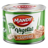 Mandy Foods Vegetable Pate with Mushrooms Vegetal cu Ciuperci 200g Mandy Foods Vegetable Pate with Mushrooms Vegetal cu Ciuperci 200g