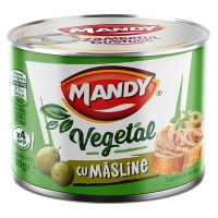 Mandy Foods Vegetable Pate with Olives Vegetal cu Masline 200g Mandy Foods Vegetable Pate with Olives Vegetal cu Masline 200g