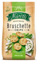 Maretti Bruschette Baked Sour Cream and Onion Flavored Chips 142g Maretti Bruschette Baked Sour Cream and Onion Flavored Chips 142g