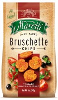 Maretti Bruschette Baked Tomato Olives and Oregano Flavored Chips 142g Maretti Bruschette Baked Tomato Olives and Oregano Flavored Chips 142g