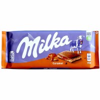 Milka Alpine Milk Chocolate with Caramel 100g