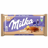Milka Alpine Milk Nougat Creme Filled Chocolate Bar 85g