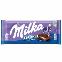 Milka Alpine Milk Oreo Sandwich Chocolate 92g