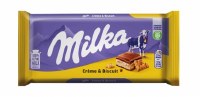 Milka Cream and Biscuit Chocolate Bar 100g