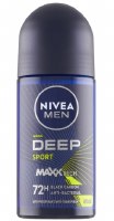 Nivea Men Roll On Deep Sport Maxx Tech Deodorant 50ml