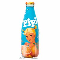 PiPi Carbonated Orange Drink Glass Bottle 250ml