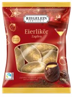 Riegelein Confiserie Dark Chocolate Cones with Eggnog Cream Filling 150g