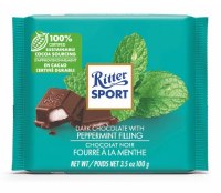 Ritter Spork Dark Chocolate Bar with Peppermint Filling 100g