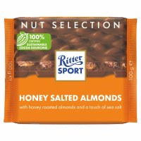 Ritter Sport Milk Chocolate with Honey Salted Almonds 100g