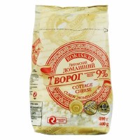 Rokiskio Homemade Farmer Cottage Cheese 9% Milk Fat 400g F